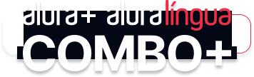 0 combo+ é a juncao do alura+ lingua 